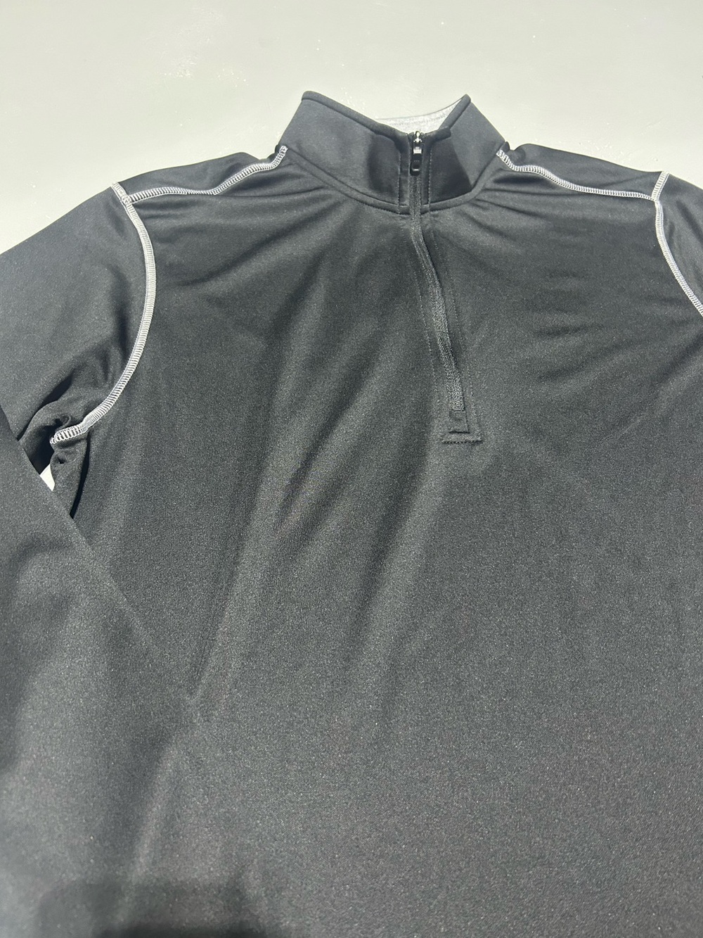 Adidas Black Long Sleeve Performance Quarter Zip Pullover (Men’s Size Large) - Picture 3 of 10